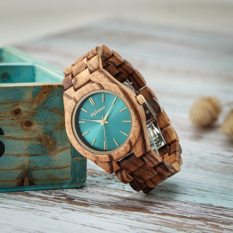 Женские наручные часы Shifenmei, модные часы из дерева 2020, кварцевые дамские часы, роскошные брендовые деревянные часы, женские часы