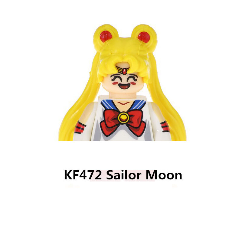KF6035 Anime Sailor Moon Assembly Building Blocks Cartoon Mini Figure Toys Ornaments Children Puzzle Toy Building Block