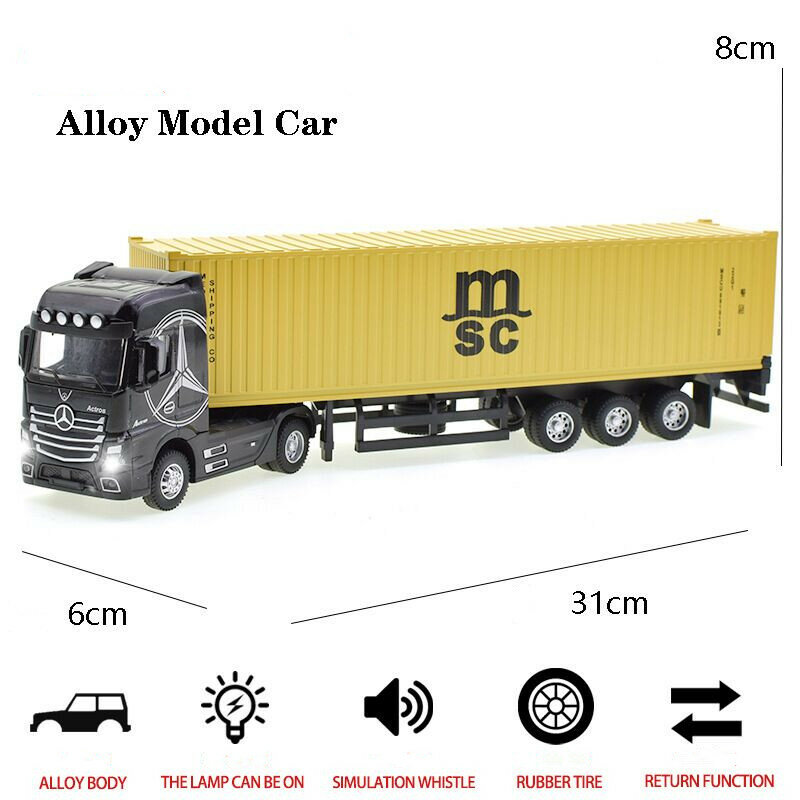 modello di veicolo portatore di giocattoli per bambini regalo per bambini Auto giocattolo retrattile Mud Transport Truck modello di veicolo di camion fuso a pressione Red