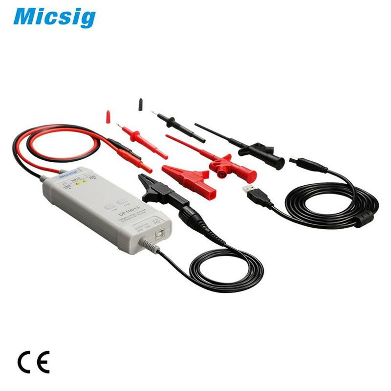 Micsig Oscilloscope 1300V 100MHz High Voltage Differential Probe Kit 3.5ns Rise Time 50X/500X Attenuation Rate DP10013 Dropship