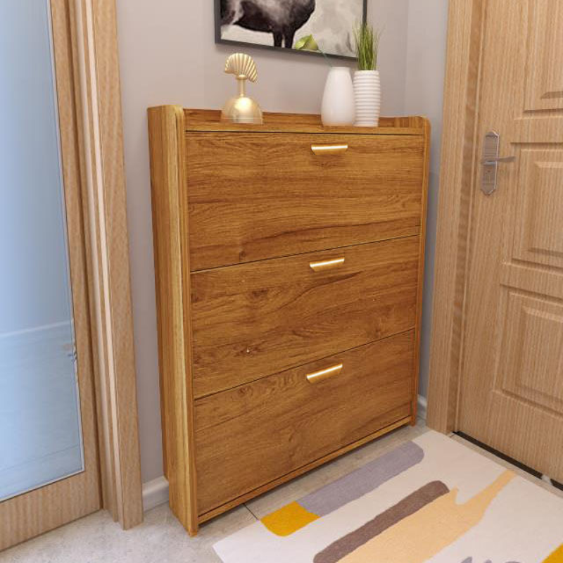 17cm ultra-thin tipping bucket shoe cabinet household shoe cabinet multi-function door cabinet storage artifact simple dustproof