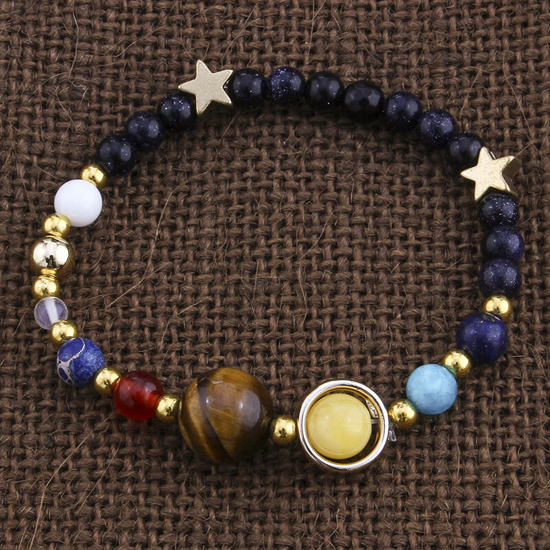 Pulseiras e braceletes de 9 planetas pluto universo, joias fashion para galaxy, sistema solar para mulheres ou homens 2019