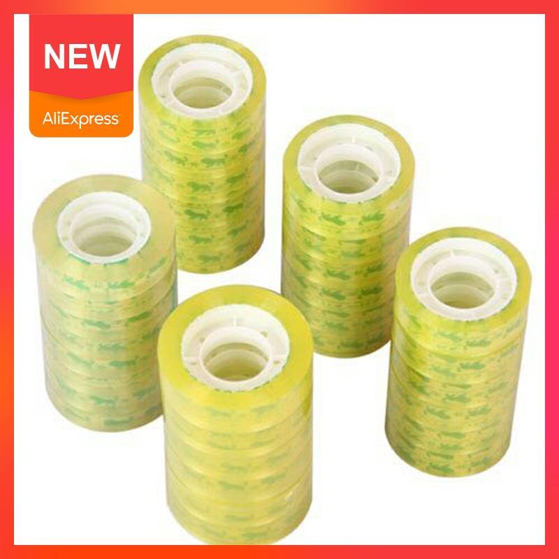 30m Office Stationery Transparent Tape Seal Tape High Accessories Tape Viscidity Strong Packaging Office School Self-adhesi E3F9