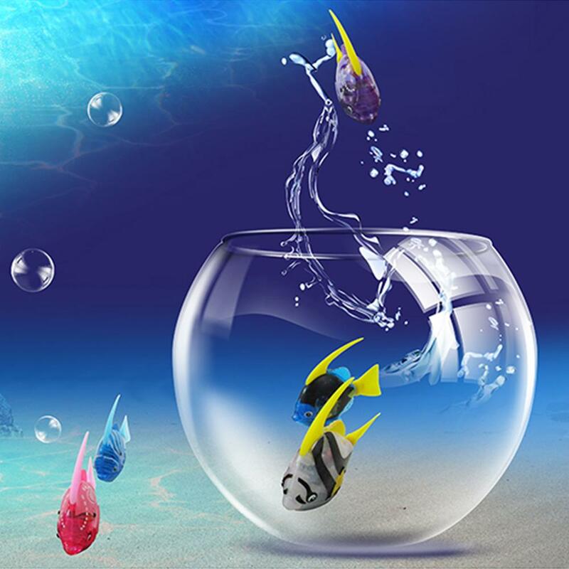 Peixe elétrico animais de estimação peixes nadar no tanque de água banheira brinquedo falso peixe eletrônico brinquedos de banho brinquedo de pesca de peixes decoração