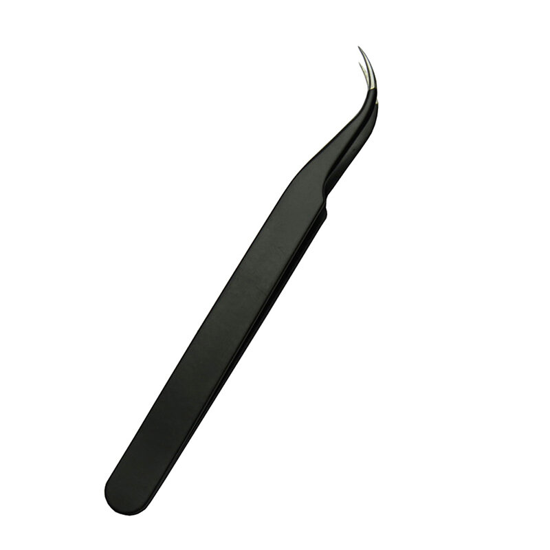 Pinzas curvadas de acero inoxidable para eliminar espinillas y acné, Kit de limpiador facial, útil, 1 unidad, negro/Rosa/plata