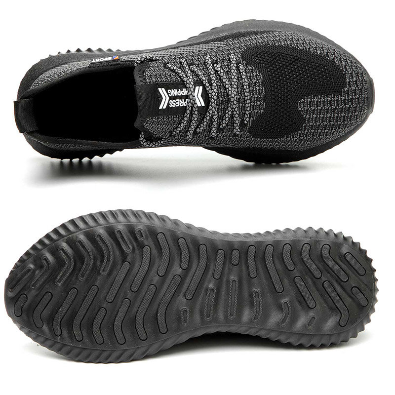 Letnie ochronne buty robocze buty mężczyźni kobiety niezniszczalna stalowa nasadka na palec buty przeciwzmarszczkowe prace budowlane Industriales Sneaker