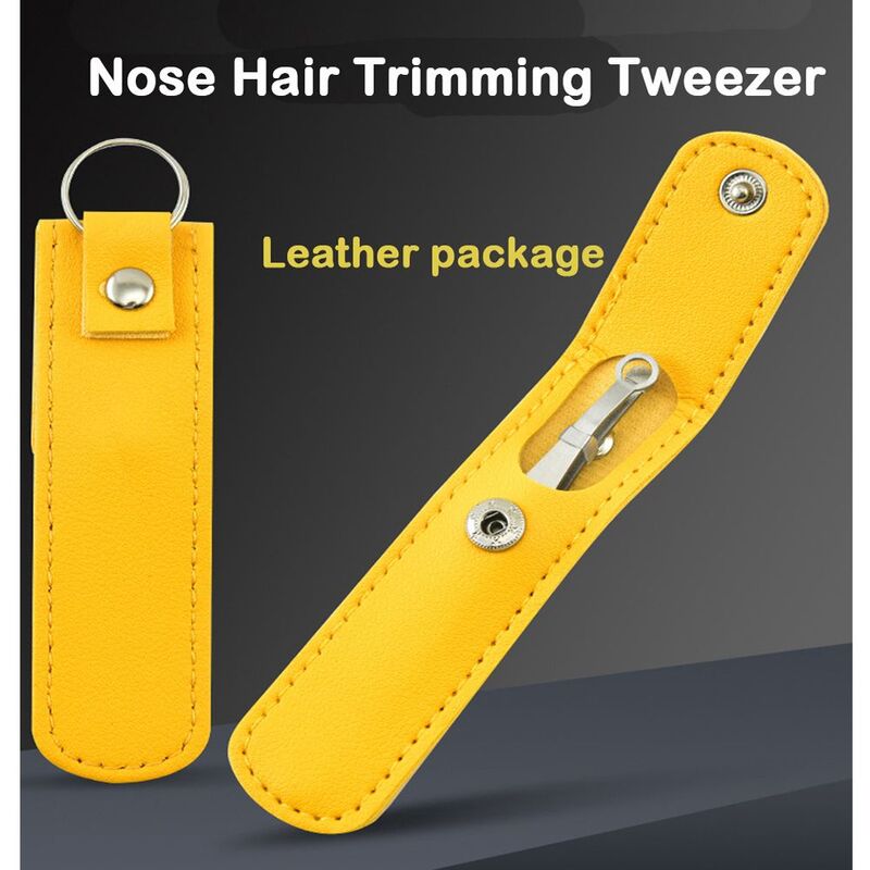 Nose Hair Trimming Tweezers Round Tip Stainless Steel Nose Hair Removal Tweezers