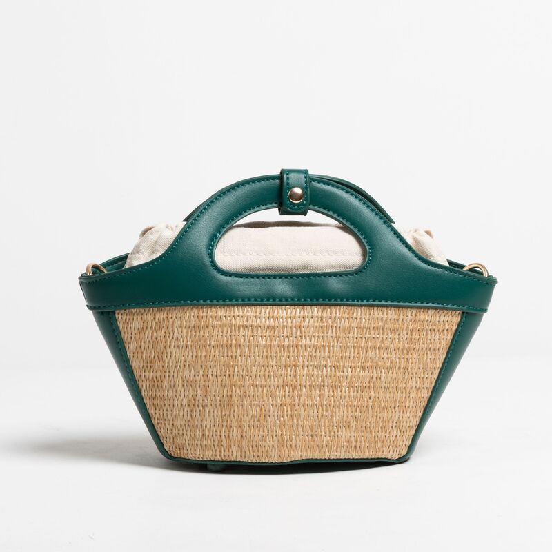 2021 borse e portamonete in tessuto di paglia intrecciata a mano borsa a tracolla da spiaggia semplice ed elegante per donna Mini custodia per telefono Casual