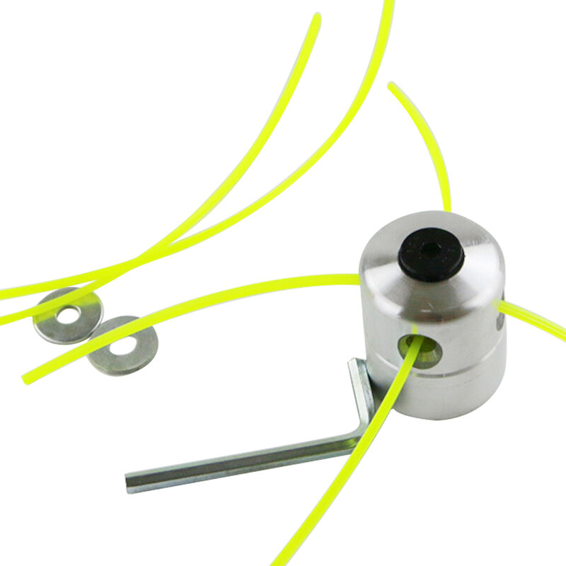 Testina per decespugliatore in alluminio con 4 linee testina per decespugliatore accessori per tosaerba testa per linea di taglio per sostituzione più sottile