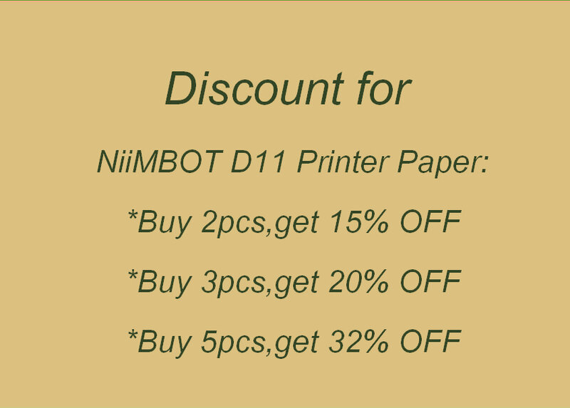 Niimbot D11 Wireless Transparent Printer Printer Bluetooth Thermal Labels Printing Impresora Sticker Print Label Paper Adhesive 