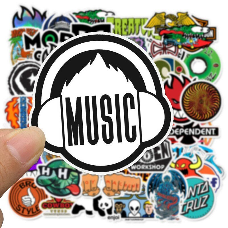 10/30/50pcs skateboard anime stickers for kids guitar cans Laptop sticker pack set Motorcycle Suitcase waterproof stickers vsco