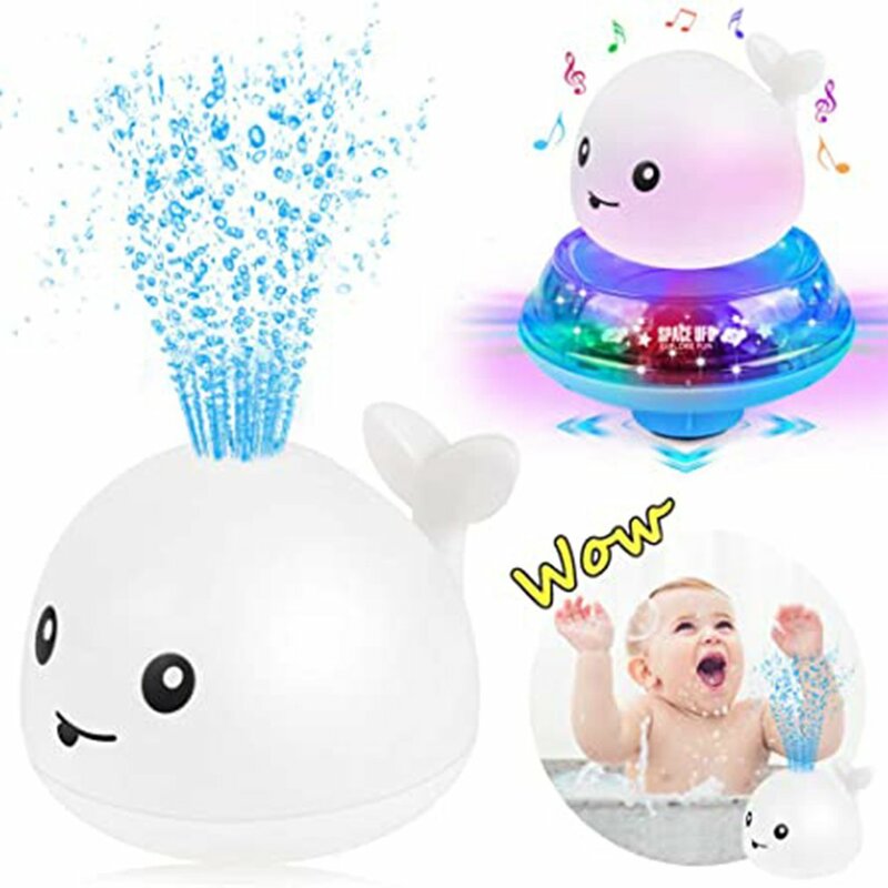 Giocattolo da bagno giocattolo da acqua induzione automatica Sprinkler balena estate galleggiante elettrico giocattolo da nuoto per bambini