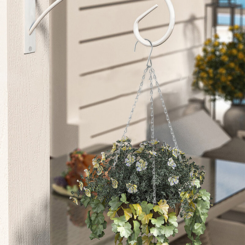 3 Pcs Hanging Chain Hanging Basket Replacement Tool 3 Point Flower Planter Pot Iron Holder Home Garden Bird Feeders Decoration