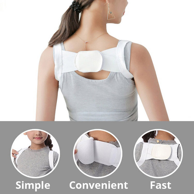 Adult Children Back Posture Corrector Clavicle Back Support Correction Back Straight Shoulders Brace Strap with Velcro