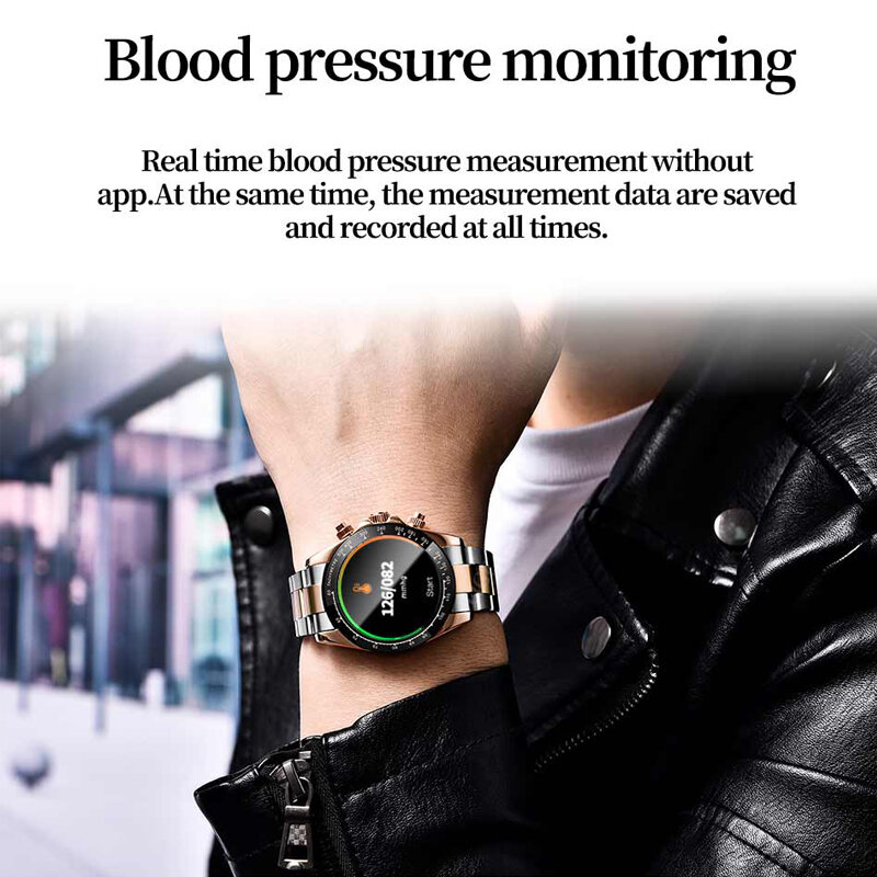 LIGE-reloj inteligente para hombre y mujer, accesorio de pulsera resistente al agua IP68 con control del ritmo cardíaco y pantalla completamente táctil, ideal para Fitness, 2021