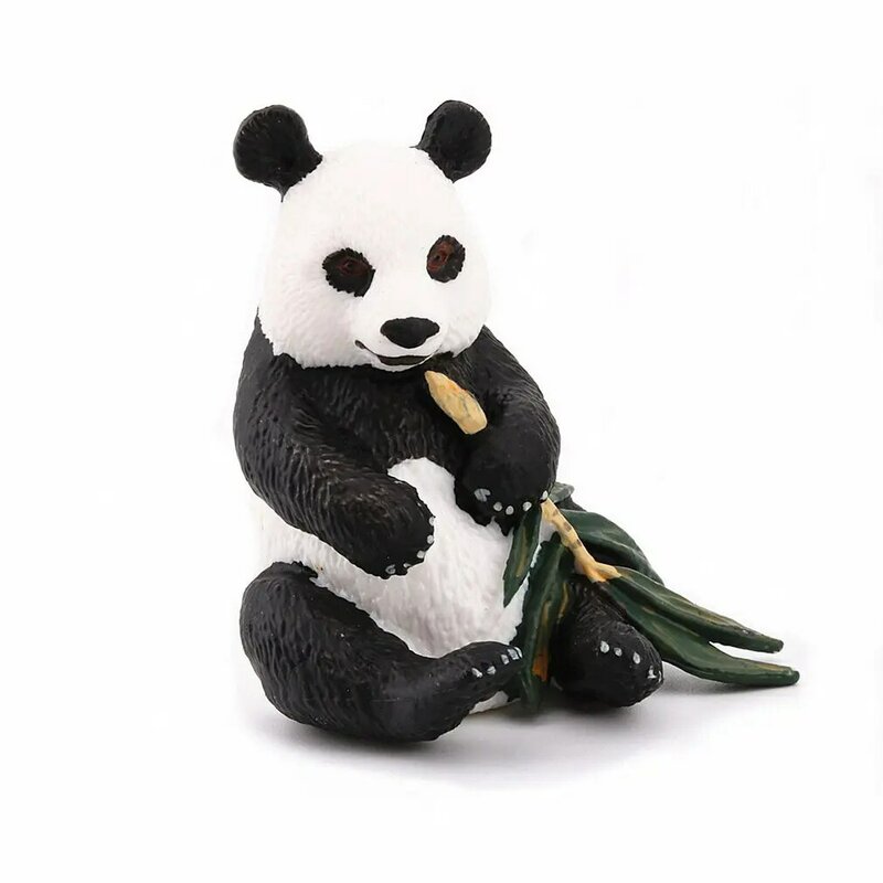 Simulation Lebensechte Wilde Tier Spielzeug Sitzen Panda Modell Figurine Action-figuren Wohnkultur Pädagogisches Spielzeug für Kinder