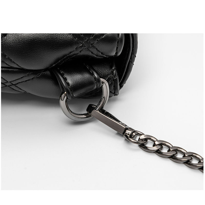 Borse a tracolla piccole in PU per donna borsa a tracolla di design di lusso borsa in pelle nera trapuntata diamante classico Sac De Luxe Femme