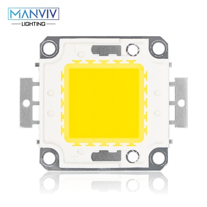 Chip de cuentas LED COB de alto brillo, foco reflector de alta calidad, lámpara de bombilla LED, 10W, 20W, 30W, 50W, 100W