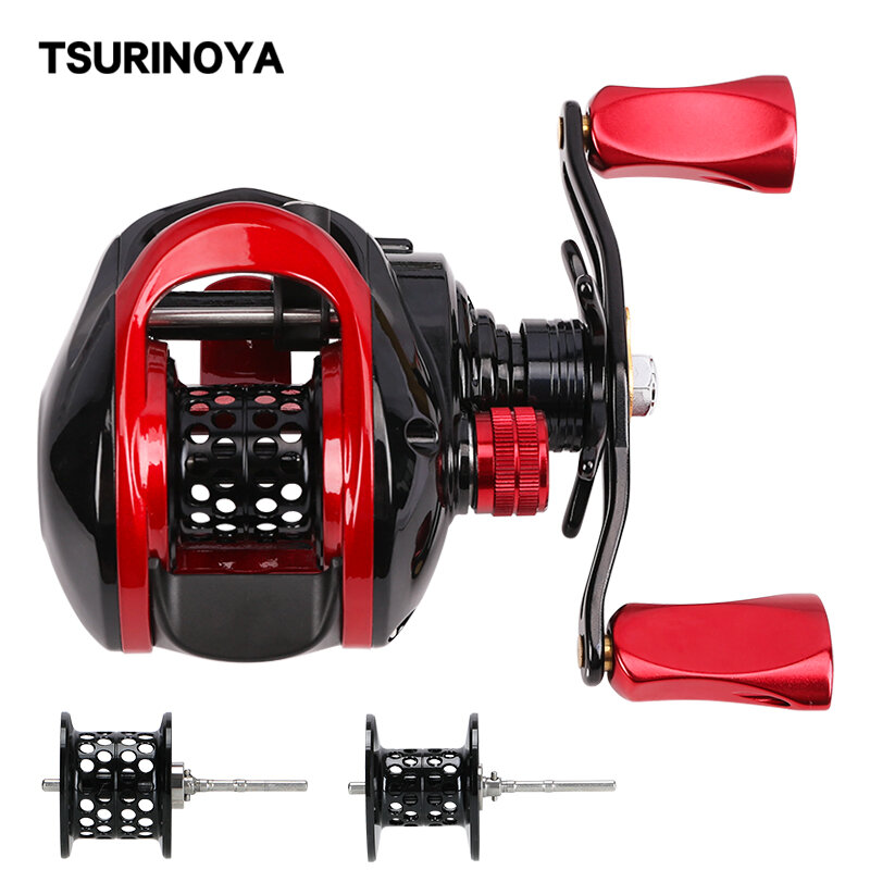 TSURINOYA – moulinet de pêche Baitcasting ultraléger à 2 bobines, appât d'une Finesse peu profonde, adapté aux leurres de truite