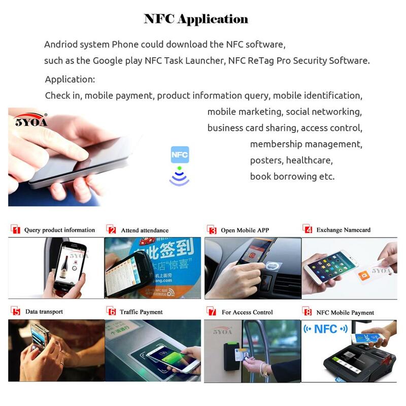 Etiqueta Adhesiva NFC Ntag213 para Huawei, 213 MHz, Universal, RFID, ultraligera, 6 uds.