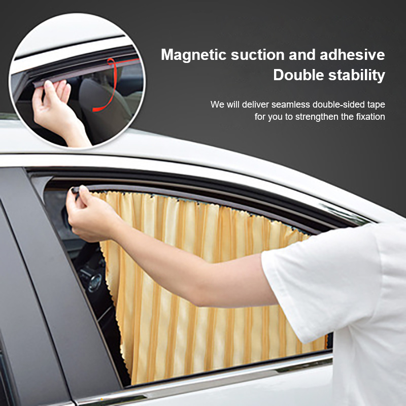 UV حماية نافذة الستار الصيف نافذة المغناطيسي شفط السيارات الشمس ظلال اكسسوارات السيارات سيارة الجانب نافذة ظلة غطاء