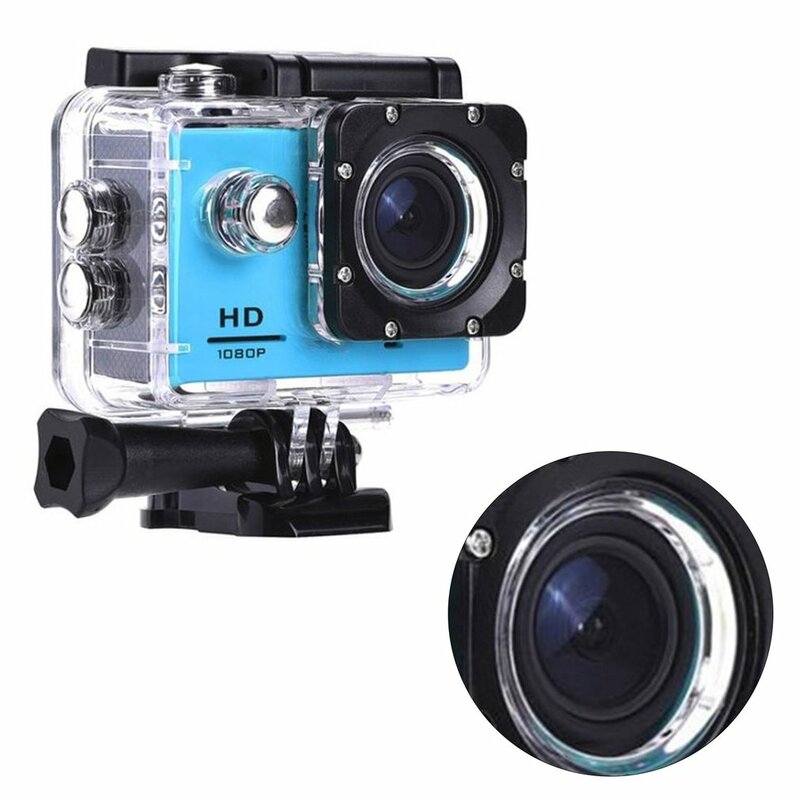 กล้องพลาสติก30M กันน้ำ Go ดำน้ำ Pro Sport Mini DV 1080P กล้องหมวกกันน็อคจักรยาน Cam Cam Dvr กลางแจ้ง