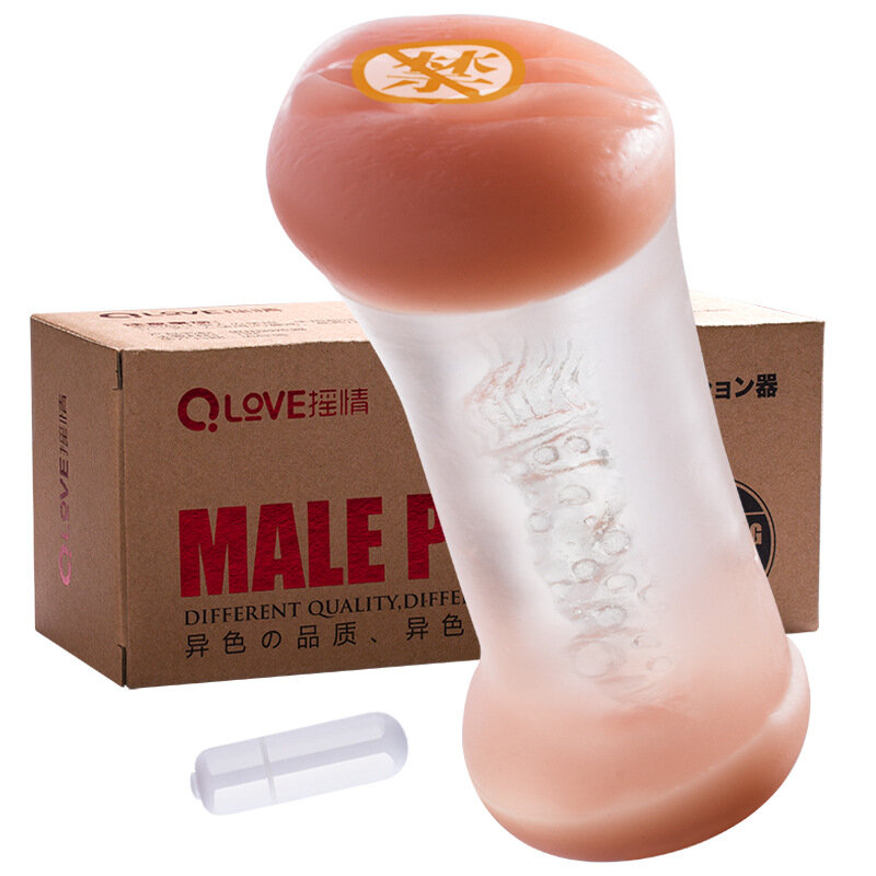 Masturbador com 10 velocidades de vibração, vagina de canal duplo e brinquedo adulto para masturbação masculina, produtos sexuais de sex shop, 18 +