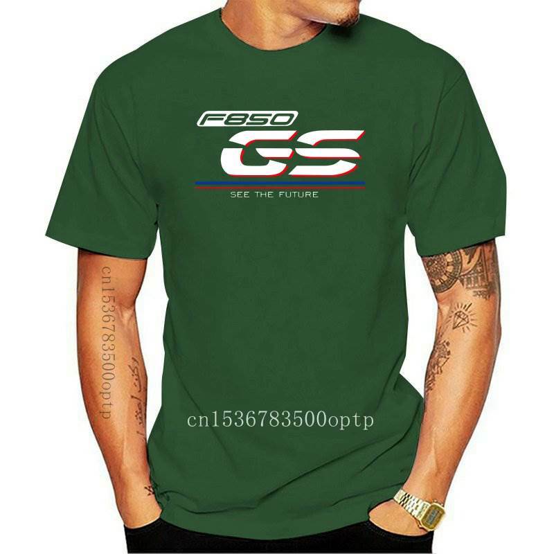 Camiseta de algodón de buena calidad para hombre, camisa de cuello redondo con estampado informal para negocios, F850Gs, F850 Gs, 2021