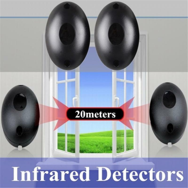 1pair 20m Single Beam Alarm Photoelectric Infrared Detector Security System Door Safety Infrared Photocells Home Safety