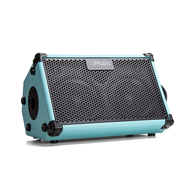 Coolmusic BP40D مكبر صوت الجيتار مكبر صوت قابل للشحن بلوتوث مع تأثيرات في الهواء الطلق القيثارة لوحة المفاتيح البيانو Sax الممارسة AMP
