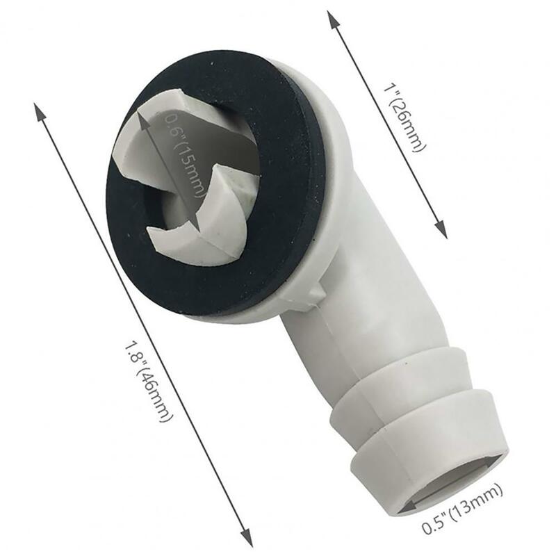 Estensore del rubinetto del raccordo a gomito del connettore del tubo flessibile di scarico di ca del condizionatore d'aria di plastica con gli accessori del bagno della casa dell'anello di gomma