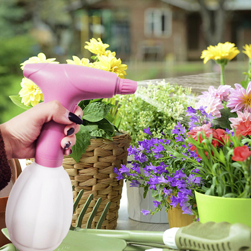 1000ML Electric Watering Can Household Gardening Sprayer Watering Flower Rechargeable Plant Automatic Watering Can Spray Bottle