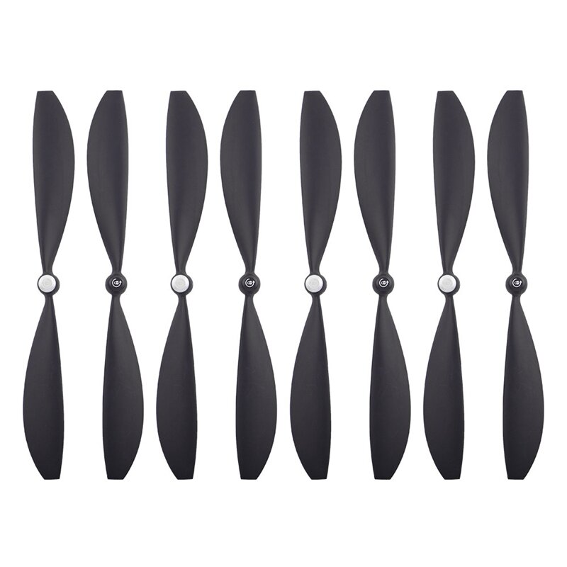 8 pces para hélices do zangão lâminas asas acessórios peças para gopro karma preto d.21
