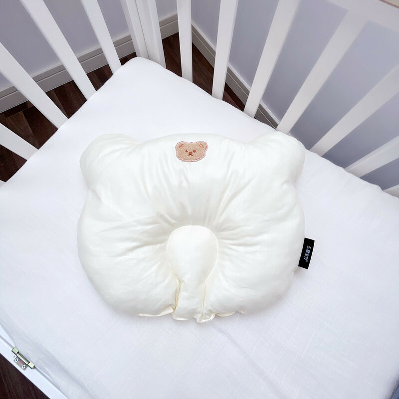 การ์ตูนเด็กทารกผ้าฝ้ายหมอน Anti Roll Sleeping หมอนคอหัวหมอน Multifunctional Dropship