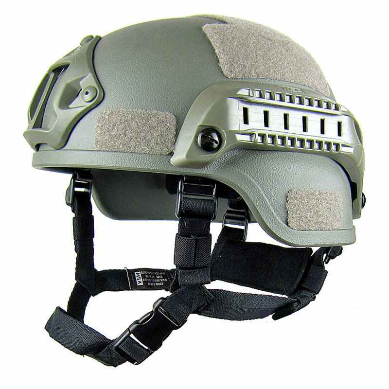 Casco de combate de camuflaje, gafas especiales, casco ligero, casco rápido táctico militar, ventilador de agua