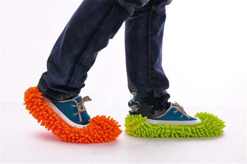 1 pezzo Mop in microfibra pulizia del pavimento pantofole Fuzzy pigre casa strumenti per pavimenti per la casa scarpe bagno detergente per cucina