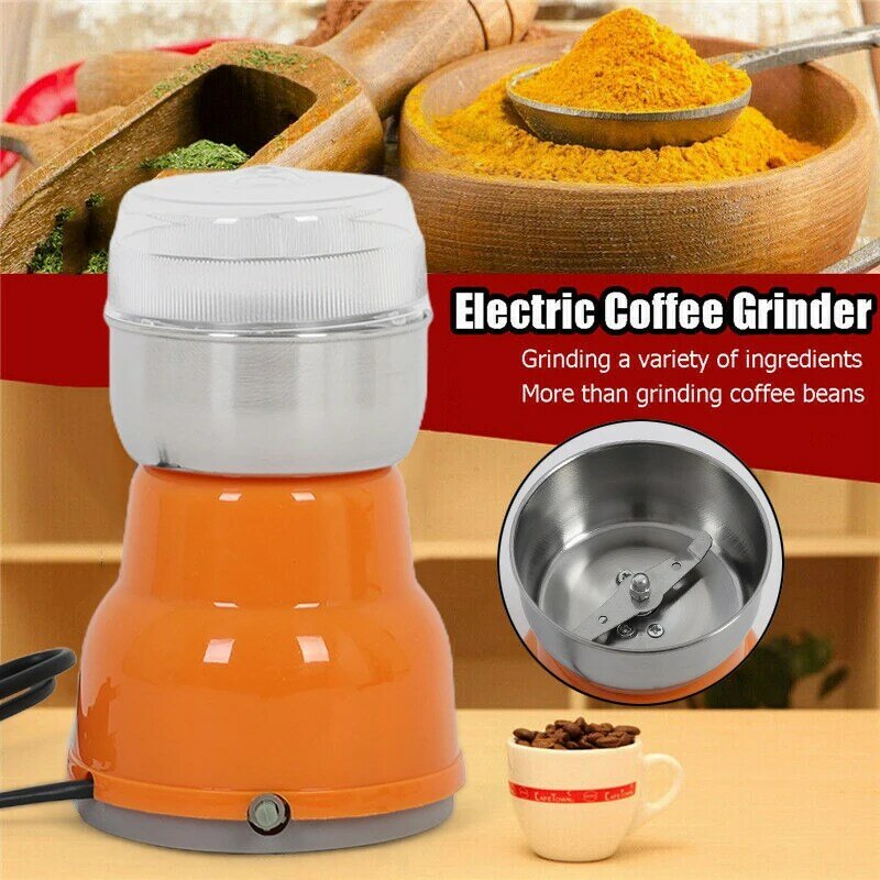 Electric Stainless Steel Coffee Grinder Grains Spices Hebals Cereals Coffee Dry Food Grinder Milling Machine Coffee Accessories
