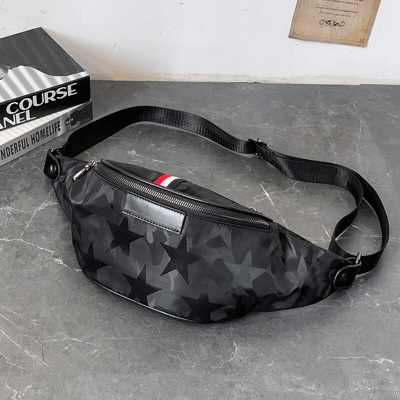 Sac de ceinture imperméable en Nylon pour hommes, sacoche de ceinture de qualité supérieure, sac de poitrine Fashion, sac à bandoulière de voyage noir, 2020