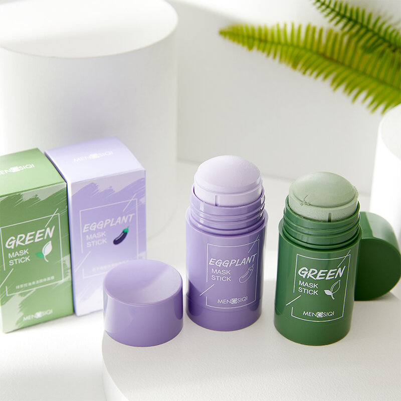 Tè verde maschera detergente solida rimuovi comedone controllo dell'olio bellezza sbiancamento della pelle idratante idratante strumenti per la cura della pelle del viso