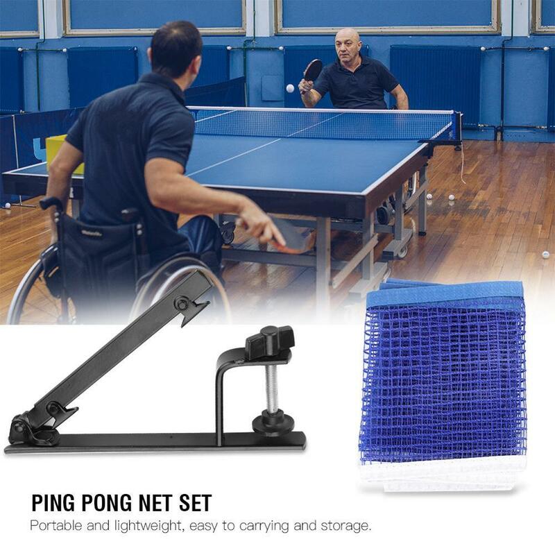 Red de malla de tenis de mesa estándar profesional, equipo de rejilla de mesa de Ping Pong, accesorios de mesa, tipos de abrazadera