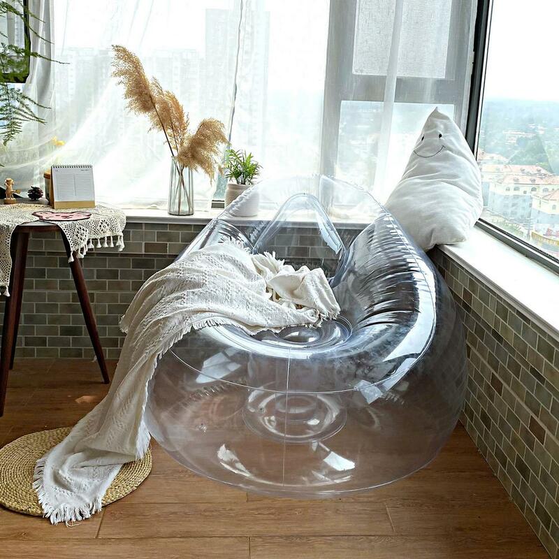 Furnitur Berkemah Tas Malas Sofa Tiup Ultraringan Ke Bawah Kantong Tidur Kasur Udara Kursi Sofa Tiup Produk Populer
