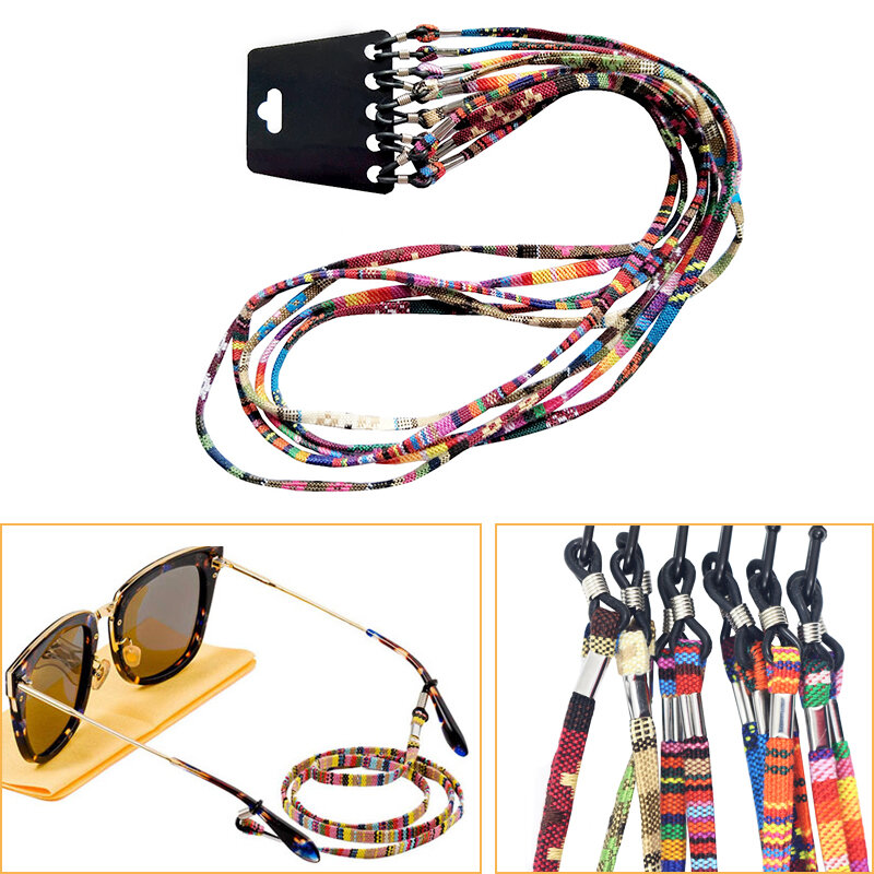멀티 컬러 선글라스 넥 코드 스트랩 안경 안경 끈 홀더 5 개, 독서용 안경 안경용