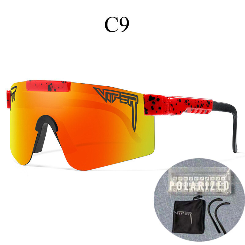 남녀공용 편광 핏 바이퍼 스포츠 고글, 야외 선글라스, UV400, 신제품