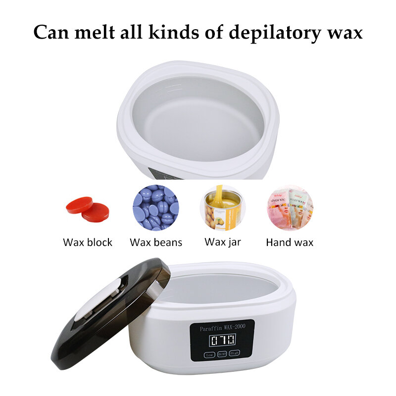 เครื่องกำจัดขนParaffin Wax HeaterสำหรับSalon SalonสปาHome DIY Therapy Bath Wax Pot Warmer Wax Heaterอุปกรณ์จอแสดงผลLCD