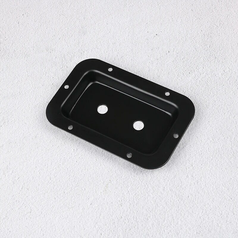 Plaque de fixation RCA encastrée en acier noir, 1/4 pouces, pour casque d'écoute, 1 pièce