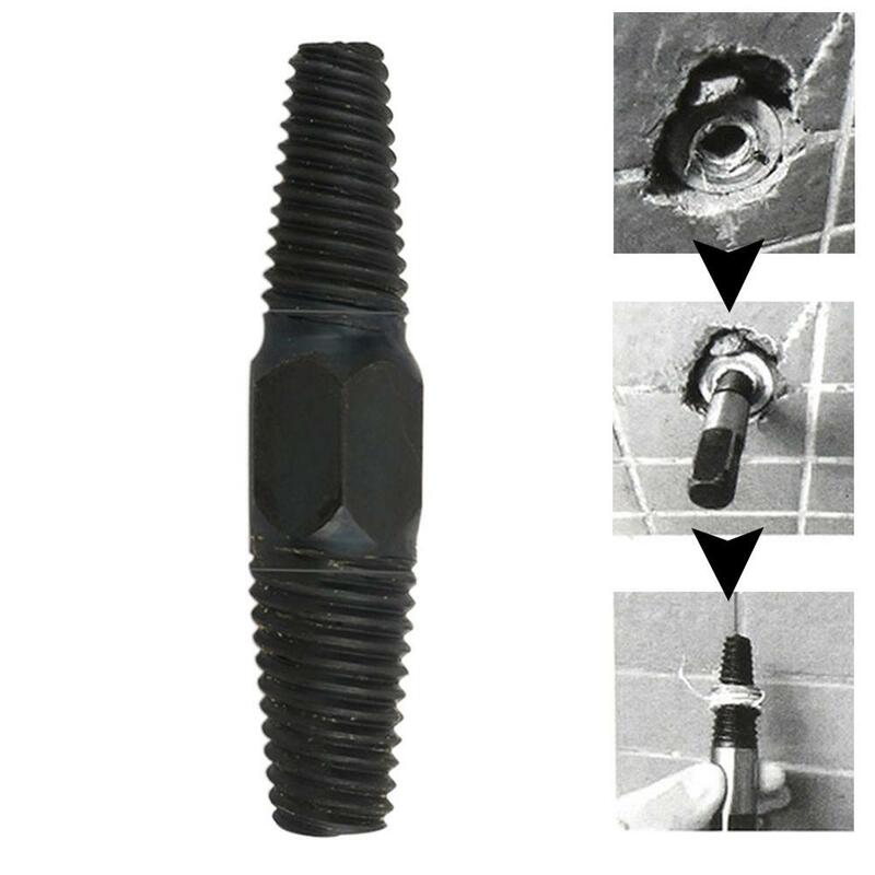 Dual-use1/2 pulgadas 3/4 pulgadas Extractor de tornillo de alambre dañado tubería de agua triángulo válvula grifo roto Extractor de tornillos de alambre herramientas