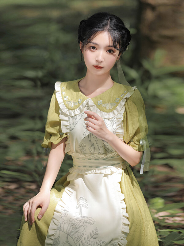 Han 오리지널 디자인 베이비 칼라 프린트 드레스 프린트 다목적 장식 턱받이 2021 Xiaxin