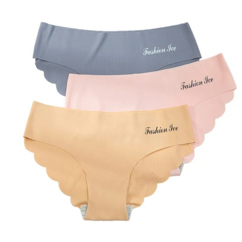 Slipje Voor Vrouwen Naadloze Panty Set Effen Onzichtbare Ondergoed Sexy Lage Taille Slips Vrouwen Underpants Lingerie Dropship 3 Pcs