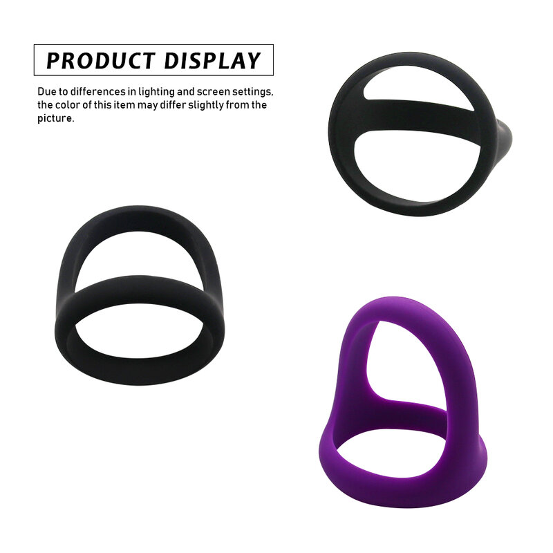 EXVOID Penis Erection Ring Silicone Delay Ejaculation Sex Toys For Men Elastic Cock Ring Penis Scrotum Lock Large Size Sex Shop