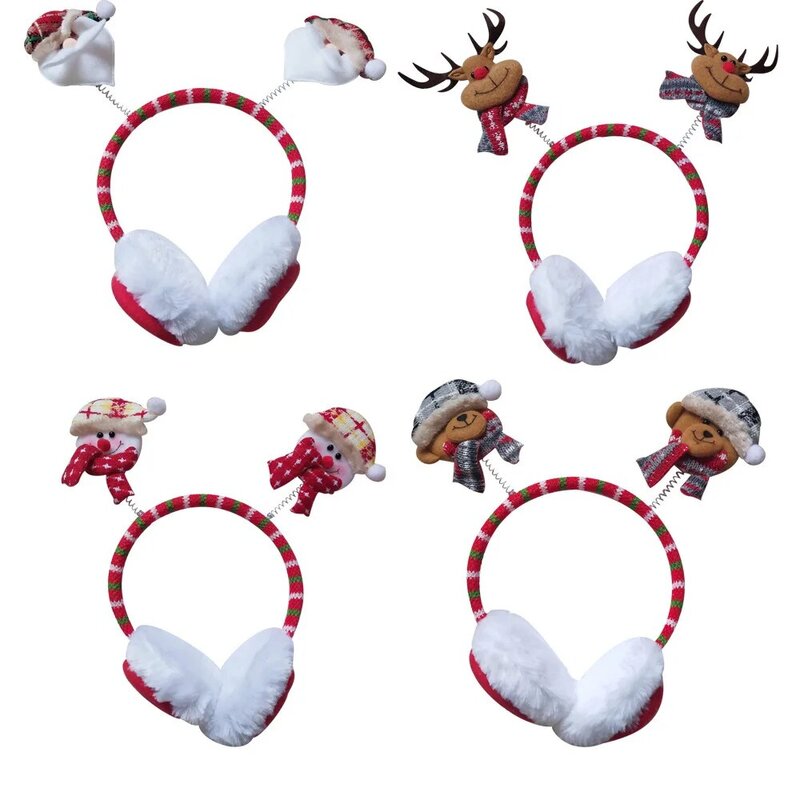 New Arrival Hot Sell Cute Earmuffs Deer Elk Antlers Baby  Ear Children Hat Bonnet Boys Girls Cap Beanie Christmas Gift